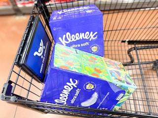 kleenex tissues in shopping trip