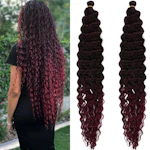 Boho Curly Wavy Braiding Hair