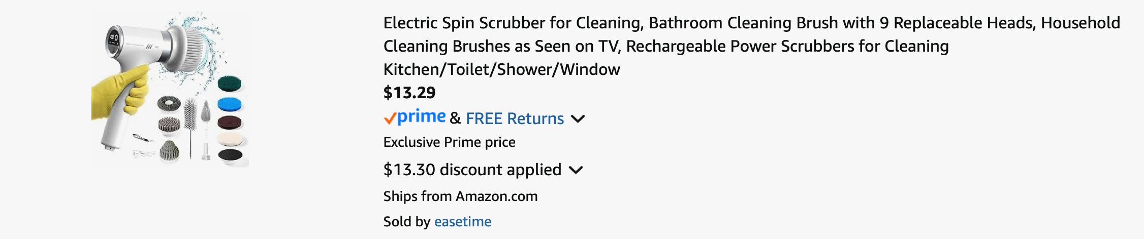 Amazon Electric Spin Scrubber 2025
