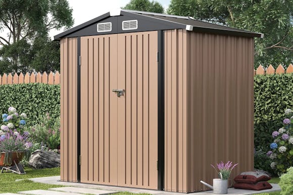 This Metal Storage Shed With Base Is $175 Shipped at Wayfair (Reg. $400)