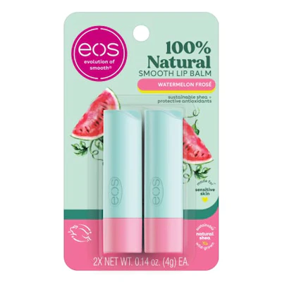 Eos Lip Balm, Watermelon, 0.14 oz 2 ct