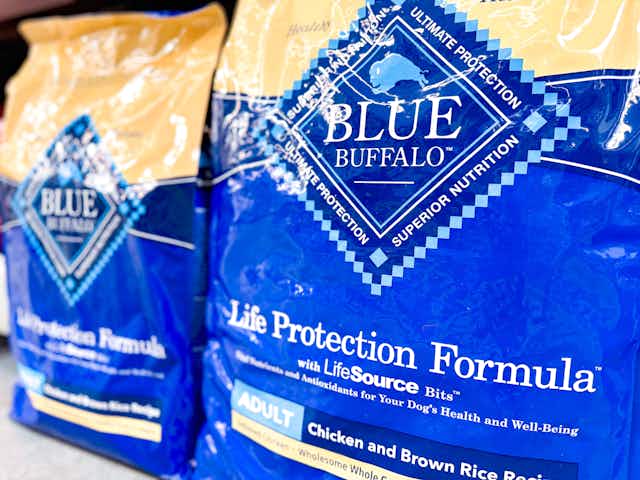 Blue Buffalo 30-Pound Dog Food, Only $15 at Chewy card image