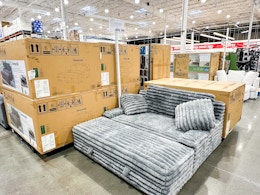 Save $200 on an Oversized Corduroy Chair and Storage Ottoman at Costco card image