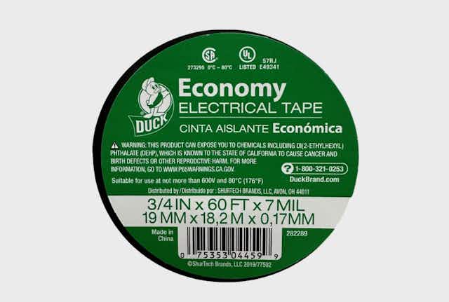 Duck Economy Electrical Tape, as Low as $1.17 on Amazon card image