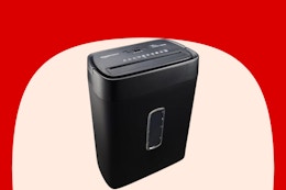 Amazon Basics Paper Shredder, Only $32.99 Shipped With Amazon Prime card image