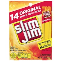 2 Slim Jim Snack Stick Packs