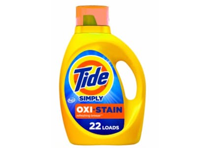 2 Tide Simply Laundry Detergent Bottles