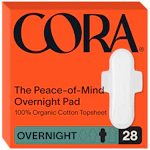2 Cora Organic Period Pads Packs