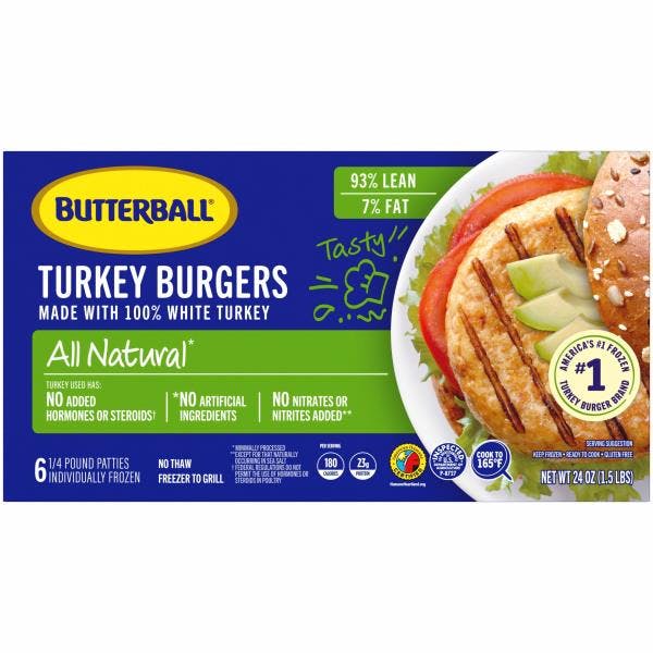 2 Butterball Turkey Patties Packs
