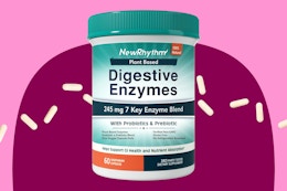 NewRhythm Digestive Enzymes 2-Month Supply, Just $6.49 on Amazon (Reg. $22) card image