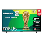 Hisense 75" U6 Series 4K Smart TV