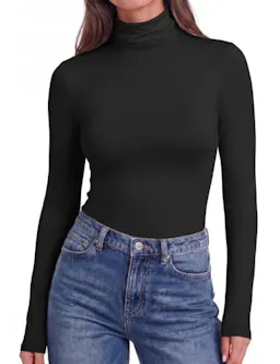 Ekouaer Women's Turtleneck Top