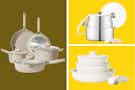 Three different cookware sets from Carote 