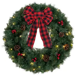 Christmas Wreath with LED Lights