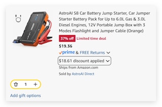 car battery jump starter