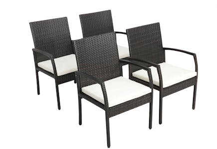 Patio Dining Armchair Set