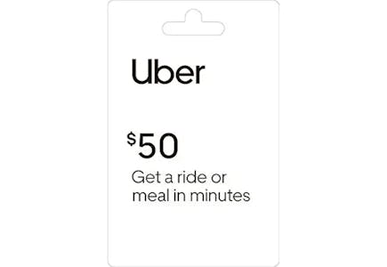 Uber $50 Gift Card