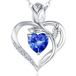 Heart Birthstone Necklace