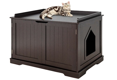 Cat Litter Box Storage Bench