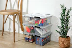 Plastic Storage Bins 6-Pack B0DFLQPY2R