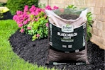 Lifestyle image of Expert Gardener Mulch in black used for landscaping 