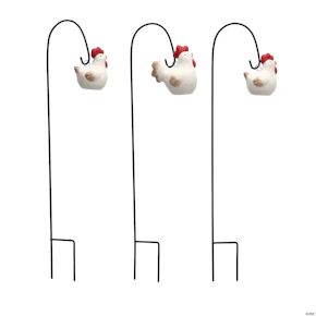 Mini Ceramic Rooster Set