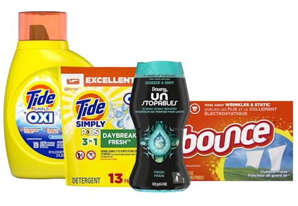4 P&G Laundry Products