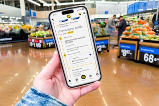 hand holding a smartphone displaying a kcl app 1-clip deal