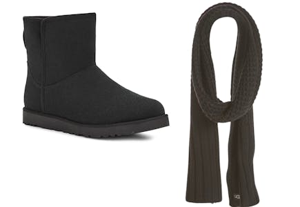 Ugg Boot and Scarf