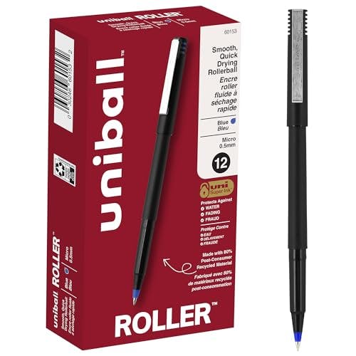 Uni-Ball Rollerball Pens 12-Pack