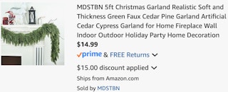 amazon-christmas-garland-cart