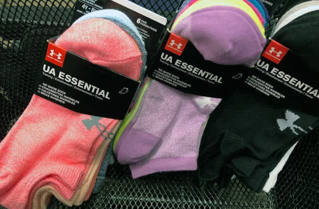 Accessory Deals at Under Armour: $10 Sock Packs, $24 Backpacks, and More card image