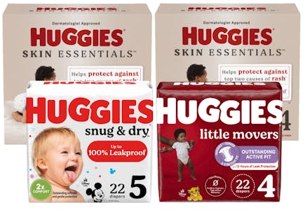 5 Huggies Diapers