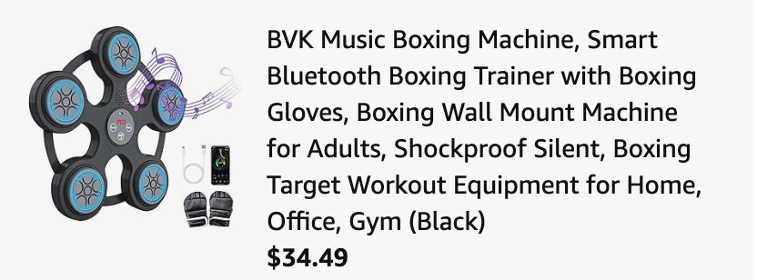 boxing set Amazon receipt