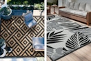 walmart outdoor area rugs collage