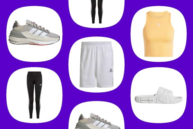 Grab Adidas for the Fam: $11 Leggings, $24 Shorts, and $29 Sneakers card image