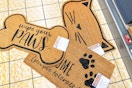 pet coir mats spread on floor at aldi