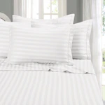 Damask Stripe Bed Sheet Set