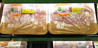 chicken breasts on a shelf