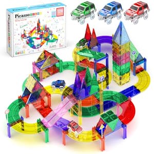 Magnetic Race Car Track Building Set