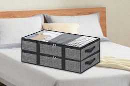 Under-Bed Storage Container 4-Pack, Only $12.49 on Amazon card image