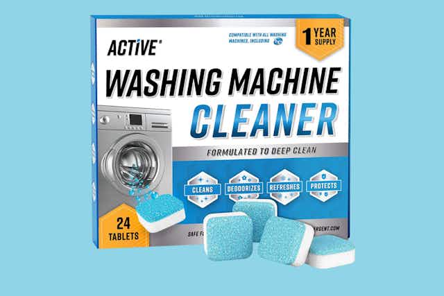 Active Washing Machine Descaler 24-Count, as Low as $14 on Amazon card image