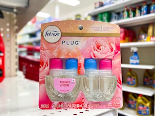febreze plug refills 2-pack sitting on a target shelf