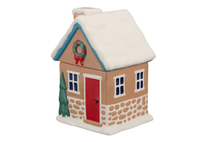 Holiday Time Gingerbread House Jar