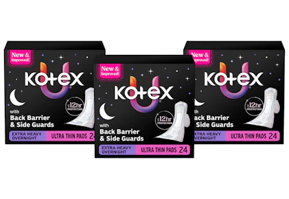 3 Kotex Products