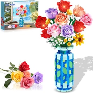 Roses Flowers Building Set