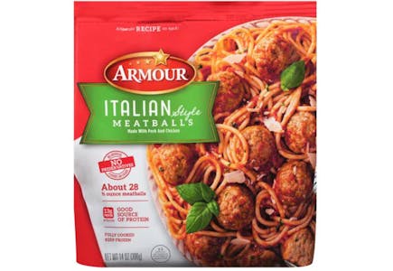2 Armour Frozen Meatballs