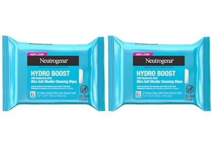 2 Neutrogena Makeup Wipe Packs