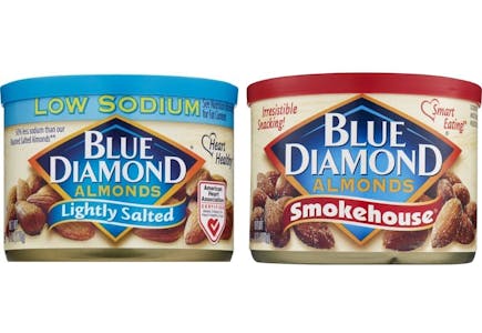 2 Blue Diamond Almond Cans