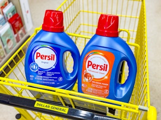 dollar general cart with persil